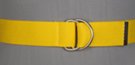 big yellow D-ring web belt