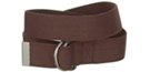 dark brown cotton dee-ring belt