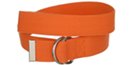 orange cotton dee-ring belt