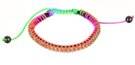 multi-color rhinestone slide bracelet