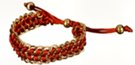 laced double chain slide bracelet