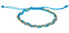 rhinestone and wave braid slide bracelet