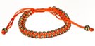 double ball zig-zag braid slide bracelet
