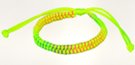 double line color contrast braided slide bracelet