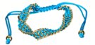 double laced mini-chain with twist slide bracelet