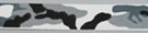 black and white camouflage 1-1/4" webbing