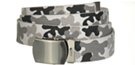 cotton white camo canvas belt pack