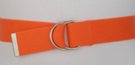 orange D-ring web belt