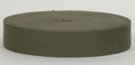 mini-roll of dusty olive dress weight cotton webbing