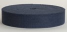 mini-roll of true navy cotton webbing