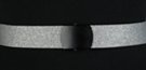 glittery silver 1-1/4" webbing