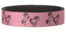 pink wild horses dye-sub print on polyester webbing