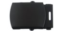 flat black military style buckle