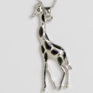 silver-tone giraffe mood necklace 12 pak