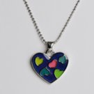 hearts in heart mood necklace 12 pak