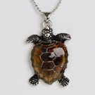 vertical sea turtle mood necklace 12 pak