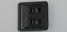 open-face black military buckles