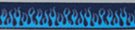 blue flames on navy blue webbing