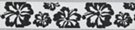 scattered flowers on white webbing