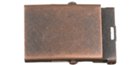 wide rectangular bronze military buckle