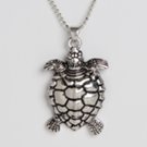 silver-tone turtle necklace 12 pak