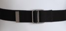 black square-ring web belt
