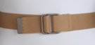 khaki square-ring web belt