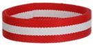 1-1/4" red and white striped webbing