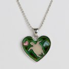 turtle heart mood necklace 12 pak