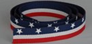 USA flag bunting webbing strap