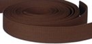 1-1/2" acrylic coffee brown web belt straps