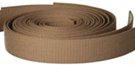 1-1/2" acrylic dark khaki web belt straps