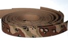 desert storm camouflage print on khaki webbing strap