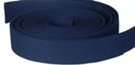 1-1/2" acrylic navy blue web belt straps