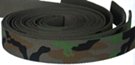 1-1/2" acrylic olive camouflage web belt straps
