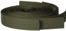 1-1/2" acrylic olive green web belt straps