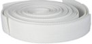 1-1/2" acrylic white web belt straps