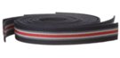 navy gray red white striped canvas belt straps