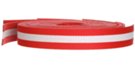 red and white striped webbing straps packet