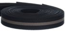 acrylic black and gray web belt straps
