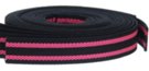 acrylic black and pink web belt straps