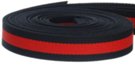 acrylic black and red web belt straps