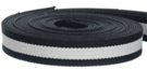 acrylic black and white web belt straps