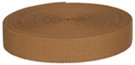 mini-roll of brown cotton/acrylic webbing