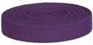mini-roll of dark purple polyester webbing