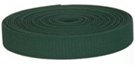 mini-roll of hunter green polyester webbing