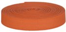 mini-roll of orange cotton webbing