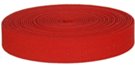 mini-roll of bright red polyester webbing
