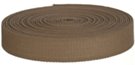 mini-roll of taupe cotton webbing