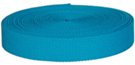mini-roll of turquoise acrylic webbing